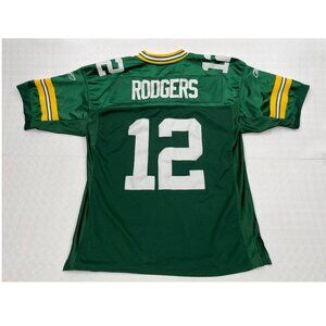 Reebok NFL Green Bay Packers Aaron Rodgers Stitched logo NFL Football Jersey 48